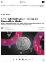 Two Technical Signals Hinting at a Bitcoin Bear Market - Decrypt
