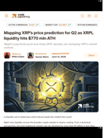 Mapping XRP's price prediction for Q2 as XRPL liquidity hits $770 mln ATH - AMBCrypto