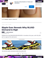 Ripple Exec Reveals Why RLUSD Demand Is High - U.Today