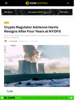 Crypto Regulator Adrienne Harris Resigns After Four Years
