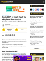 Ripple (XRP) Is Finally Ready for a Big Price Move: Analyst