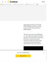 CIFR Prices $1.1B Upsized Convertible Note Offering