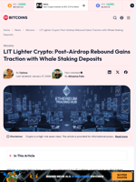 LIT Lighter Crypto: Post-Airdrop Rebound Gains Traction with Whale Staking Deposits - 99Bitcoins