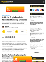 Inside the Crypto Laundering Networks of Gambling Syndicates