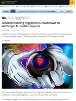 Amazon Warning Triggered Anthropic AI Crackdown