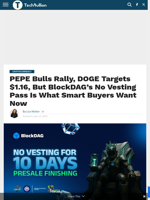 BlockDAG Outshines PEPE and DOGE with NO VESTING PASS, $340M Raised