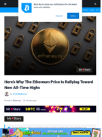 Here’s Why The Ethereum Price Is Rallying Toward New All-Time Highs | Bitcoinist.com