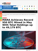 MARA Achieves Record 950 BTC Mined in May With Total Holdings up to 49,179 BTC - The Crypto News Wire