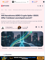 Aerodrome AERO Crypto To 3X After Coinbase Launchpad?
