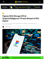 Figma CEO Shrugs Off AI Superintelligence Threat Ahead of IPO Debut - CoinCentral