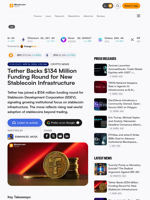 Tether Backs $134 Million Funding Round for New Stablecoin Infrastructure – Crypto News Bitcoin News