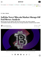 Sell the News? Bitcoin Market Shrugs Off Fed Moves: Analysis - Decrypt