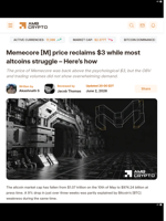 Memecore [M] price reclaims $3 while most altcoins struggle - Here's how - AMBCrypto