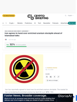 Iran agrees to hand over enriched uranium stockpile ahead of Islamabad talks