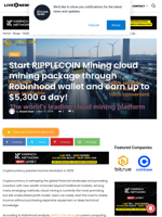 Start RIPPLECOIN Mining cloud mining package through Robinhood wallet and earn up to $5,300 a day! | Live Bitcoin News
