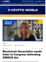 Blockchain Association sends letter to Congress defending GENIUS Act