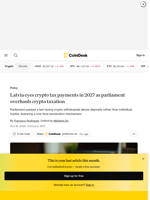 Latvia eyes crypto tax payments in 2027 as parliament overhauls crypto taxation