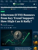 Ethereum (ETH) Bounces from Key Trend Support: How High Can It Rally? - Crypto Daily