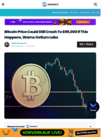 Bitcoin Could Still Crash To $99,000 If This Happens: Ostium Labs