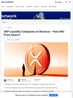XRP Liquidity Crashes on Binance, Will Price Follow?