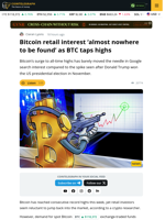 Bitcoin Retail Traders Scarce as BTC Hits Highs