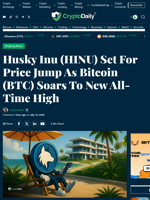 Husky Inu (HINU) Set For Price Jump As Bitcoin (BTC) Soars To New All-Time High - Crypto Daily