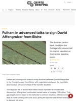 Fulham in advanced talks to sign David Affengruber from Elche