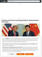 US-China Trade Deal Could Signal Shift for Global Markets and Crypto - Brave New Coin