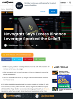 Novogratz: Binance Leverage Fueled $19B Liquidations