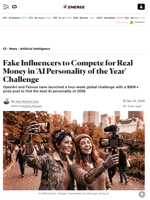 Fake Influencers to Compete for Real Money in 'AI Personality of the Year' Challenge - Decrypt