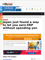 Japan just found a way to let you earn XRP without spending yen - The Crypto News Wire