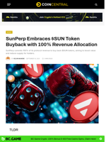 SunPerp Embraces $SUN Token Buyback with 100% Revenue