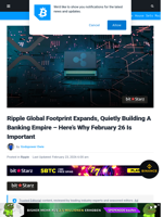 Ripple Global Footprint Expands, Quietly Building A Banking Empire - Here’s Why February 26 Is Important | Bitcoinist.com