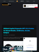 GitHub Copilot Expands GPT-5.2-Codex to Visual Studio, JetBrains, Xcode, Eclipse - Blockchain.News