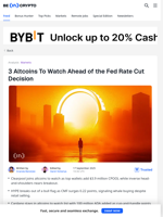 Altcoins to Watch Ahead of the Fed Rate Cut Decision - 3 Top Picks