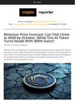 Bittensor Price Forecast: Can TAO Climb to $500 by October, While This AI Token Turns Heads With 900% Gains?