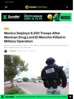 Mexico Deploys 9,500 Troops After Mexican Drug Lord El Mencho Killed in Military Operation - CoinCentral