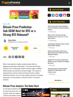 Bitcoin Price Prediction: Sub-$60K Next for BTC or a Strong BTC Rebound?