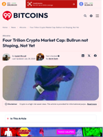 Four Trilion Crypto Market Cap: Bullrun not Stoping, Not Yet - 99Bitcoins