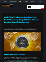 ADA Price Prediction: Cardano Eyes $0.69 Recovery Target Within 2 Weeks Despite Bearish Momentum - Blockchain.News