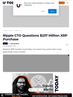 Ripple CTO Questions $237 Million XRP Purchase