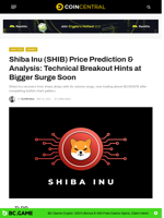 Shiba Inu (SHIB) Price Prediction & Analysis: Technical Breakout Hints at Bigger Surge Soon - CoinCentral