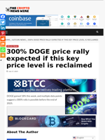300% DOGE price rally expected if this key price level is reclaimed - The Crypto News Wire