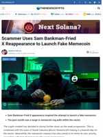 Scammer Uses Sam Bankman-Fried X Reappearance to Launch Fake Memecoin
