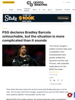 PSG declares Bradley Barcola untouchable, but the situation is more complicated than it sounds