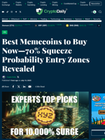 Best Memecoins to Buy Now—70% Squeeze Probability Entry Zones Revealed - Crypto Daily