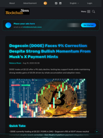 Dogecoin (DOGE) Faces 9% Correction Despite Strong Bullish Momentum From Musk's X Payment Hints - Blockchain.News