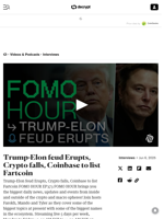 Trump-Elon feud Erupts, Crypto falls, Coinbase to list Fartcoin - Decrypt