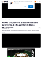 XRP to Outperform Bitcoin? Don't Be Optimistic, Bollinger Bands Signal - U.Today