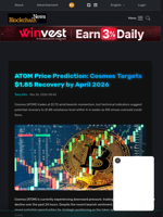 ATOM Price Prediction: Cosmos Targets $1.85 Recovery by April 2026 - Blockchain.News